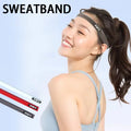 Elastic Head Sweatband Soft Silicone Running Yoga Cycling Sweat Band for Men Women Fitness Basketball Tennis Headband