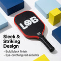 LOB T700 Black with Red Raw Carbon Fiber Pickleball Paddle