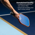 LOB T700 Blue with Orange Raw Carbon Fiber Pickleball Paddle
