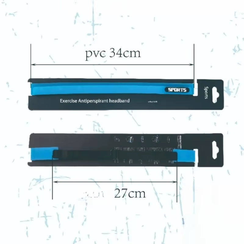 Elastic Head Sweatband Soft Silicone Running Yoga Cycling Sweat Band for Men Women Fitness Basketball Tennis Headband