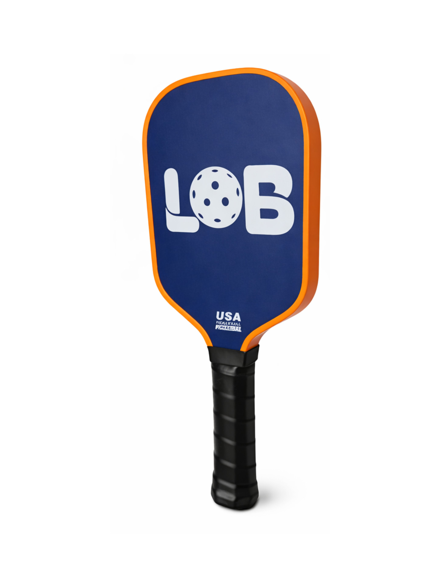 LOB T700 Blue with Orange Raw Carbon Fiber Pickleball Paddle