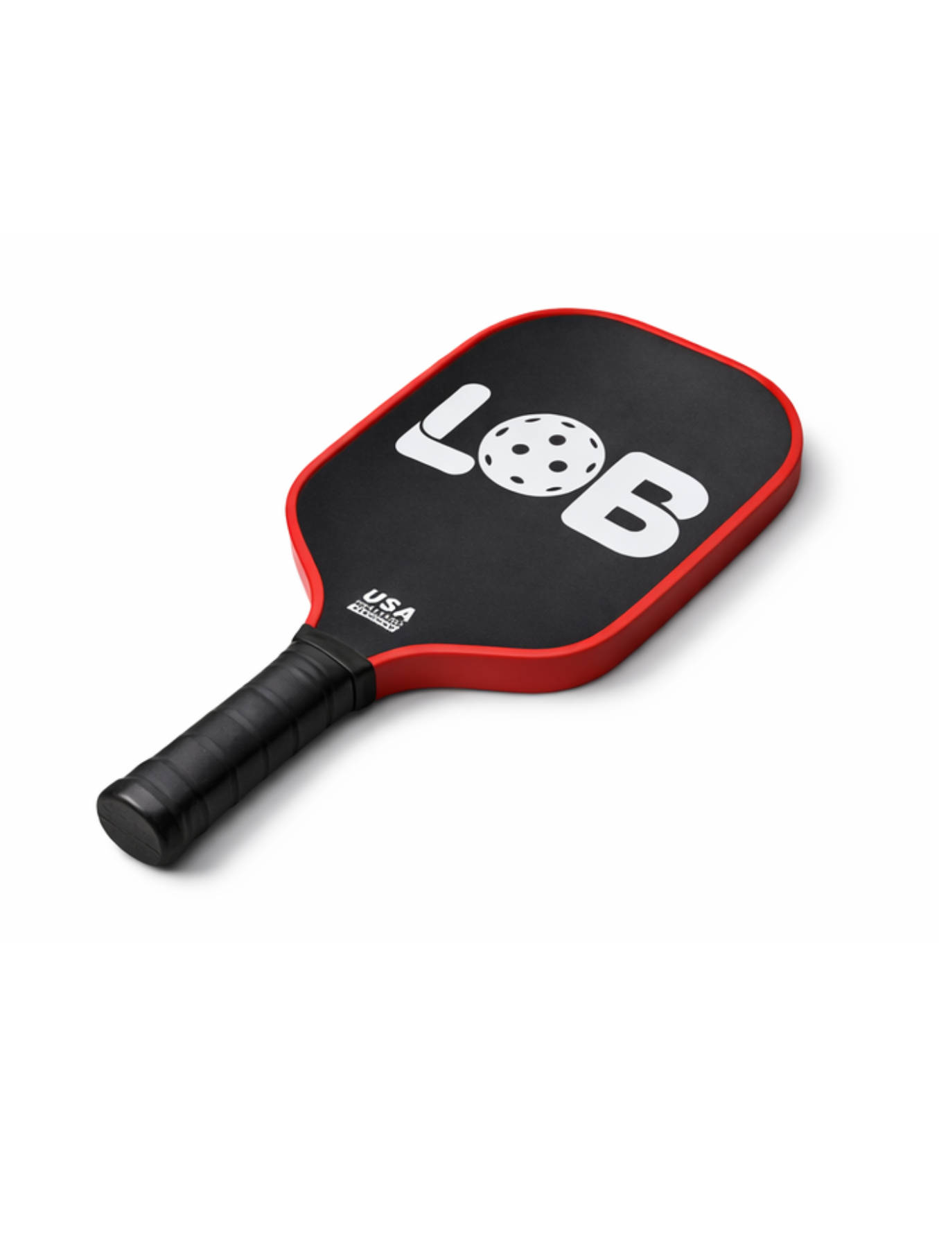 LOB T700 Black with Red Raw Carbon Fiber Pickleball Paddle