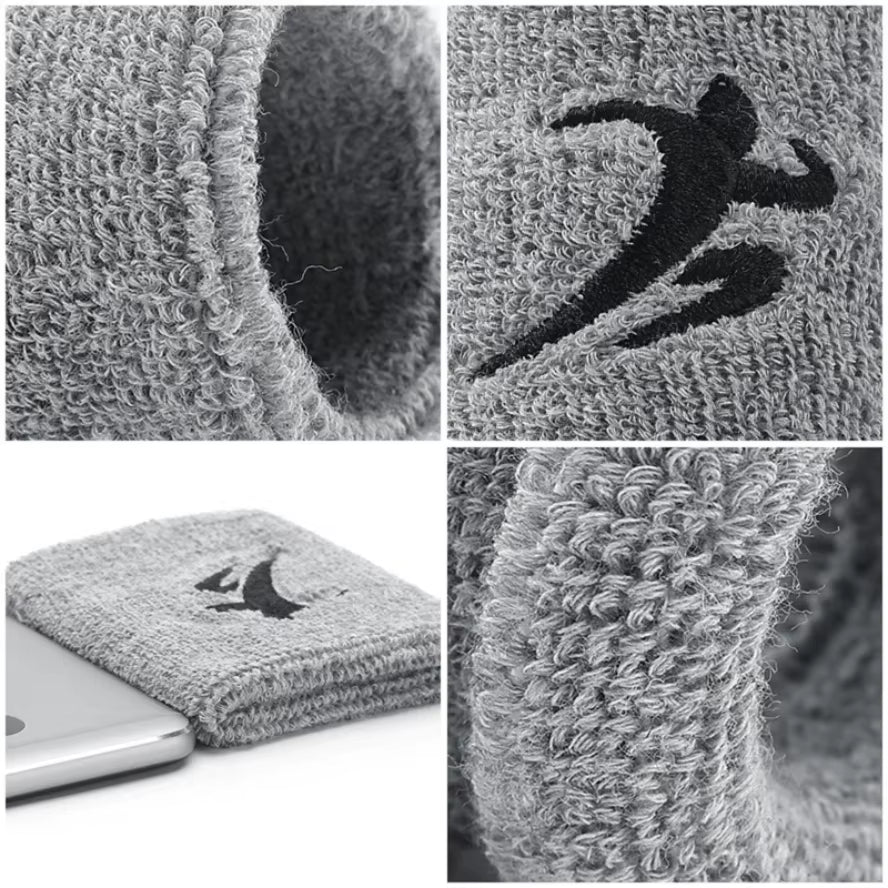 Fashion Working Out Wristbands Wrist Sweatbands Sweat Bands Soft Cotton Stretchy Wrist Bands Terrys Cloth for Gym Sports G99D