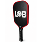 LOB T700 Black with Red Raw Carbon Fiber Pickleball Paddle