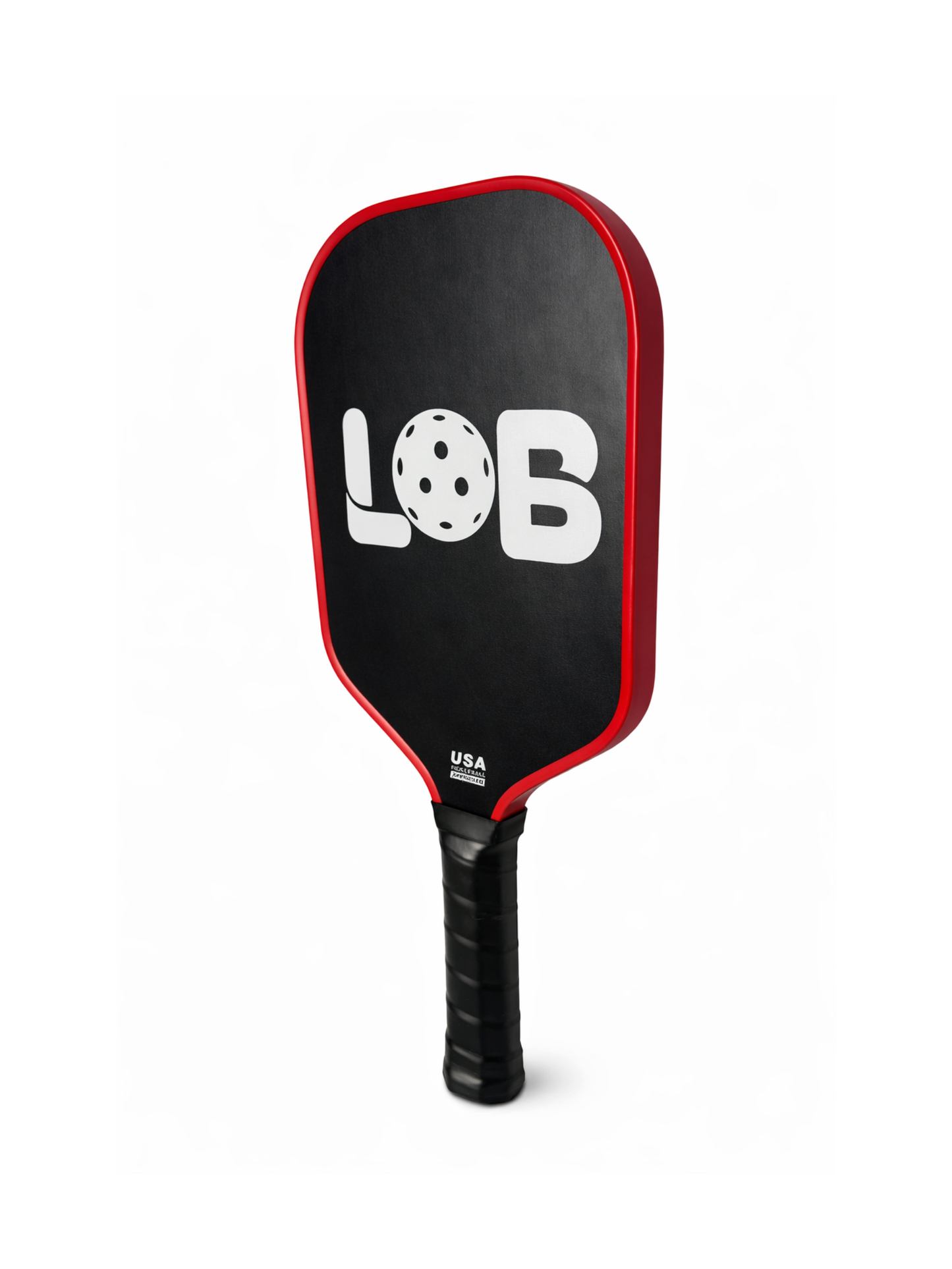 LOB T700 Black with Red Raw Carbon Fiber Pickleball Paddle